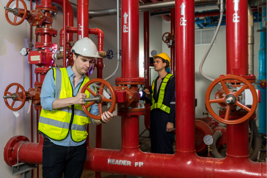 Advanced fire suppression systems protecting critical equipment